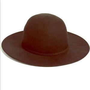 Hinge wool round crown hat